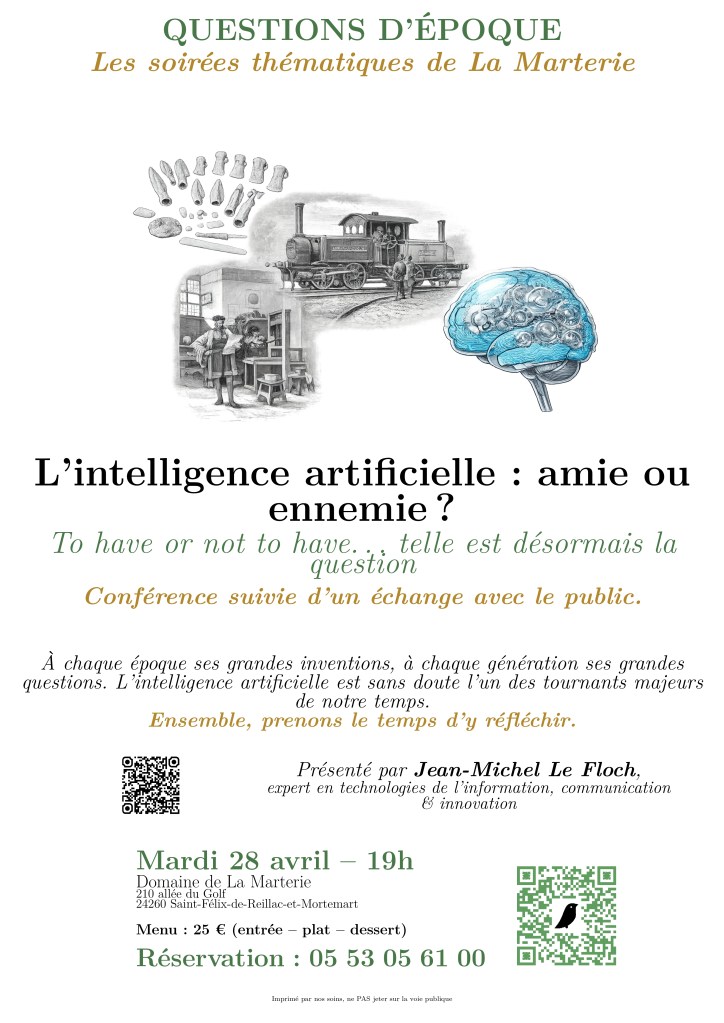 Conférence - débat sur l'intelligence artificielle, présentée par Jean-Michel Le Floch